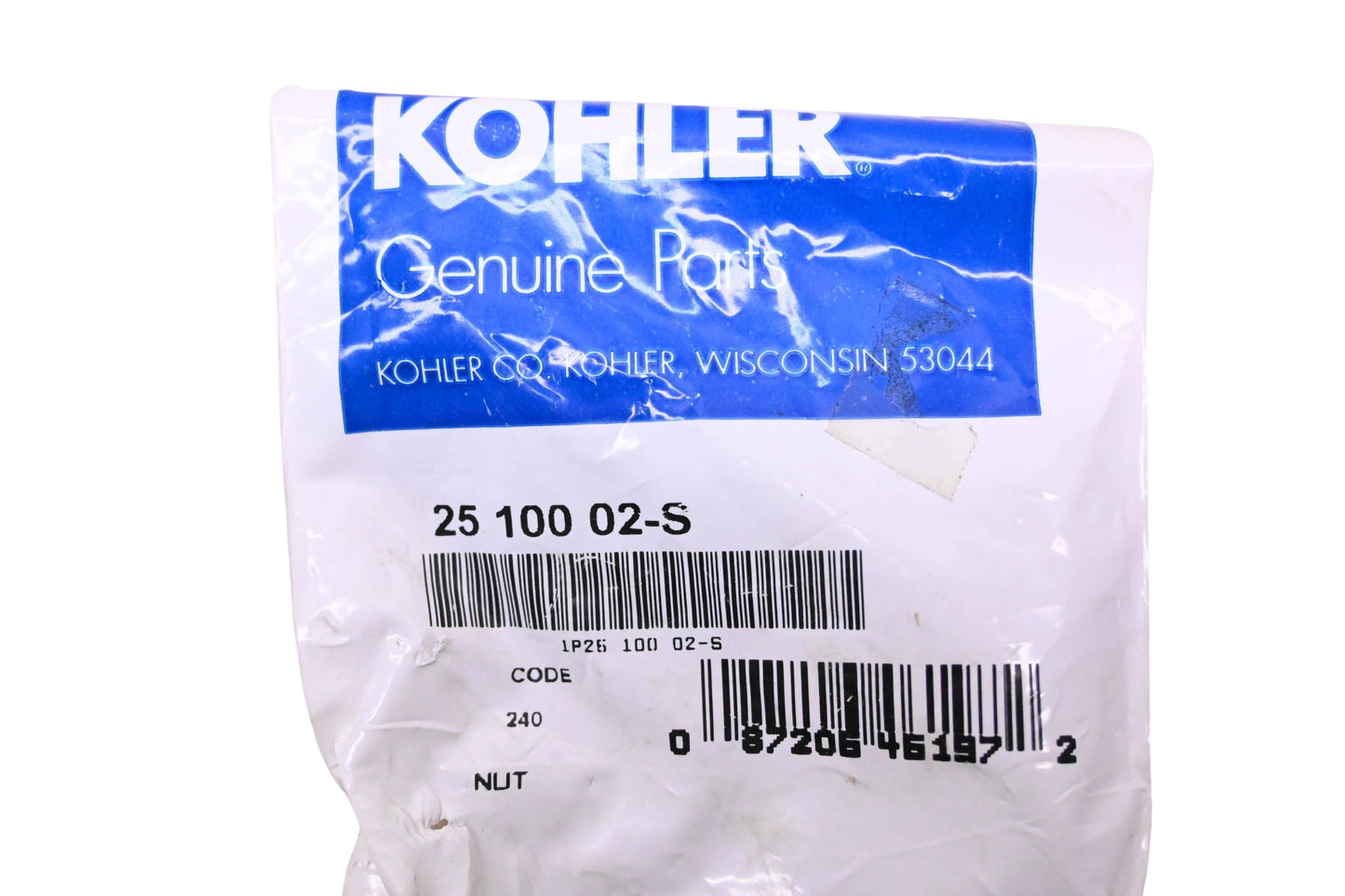 Kohler 25-100-02-S Grade 2 Nut NOS