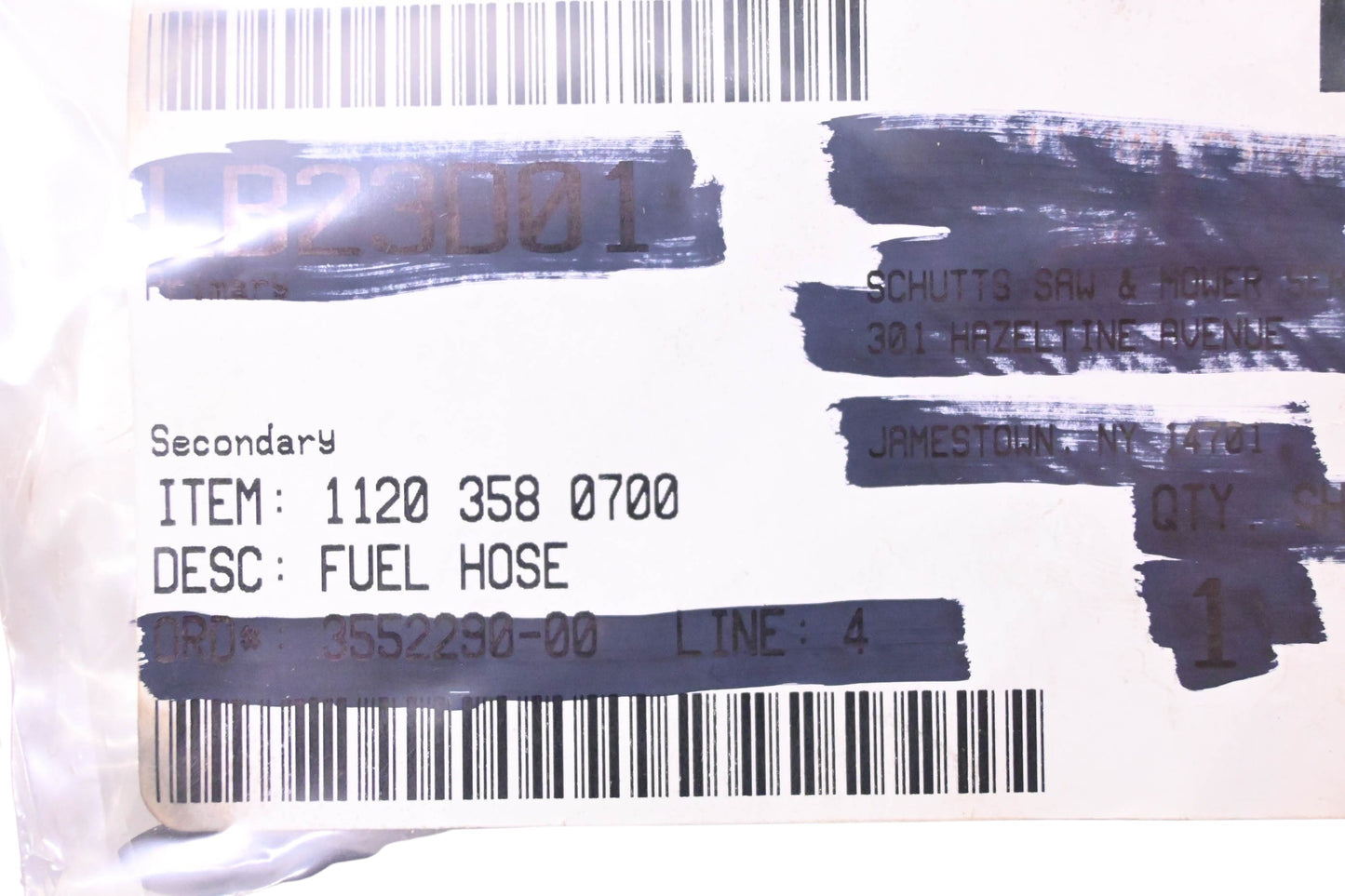 Stihl 1120-358-0700 Fuel Hose NOS