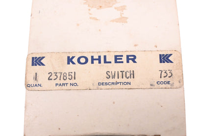 Kohler 237851 Starter Switch Assembly NOS