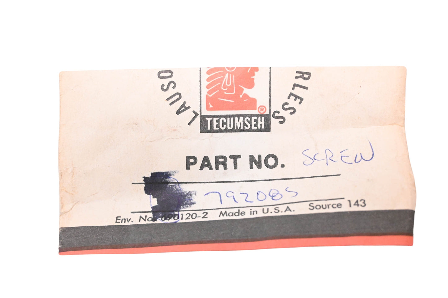 New OEM Tecumseh 792085A Holder Bolt NOS