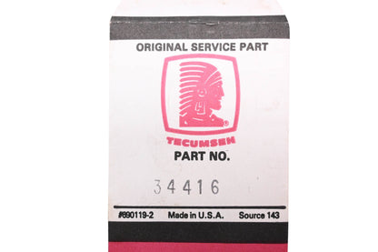 New OEM Tecumseh 34416 Instruction Decal NOS