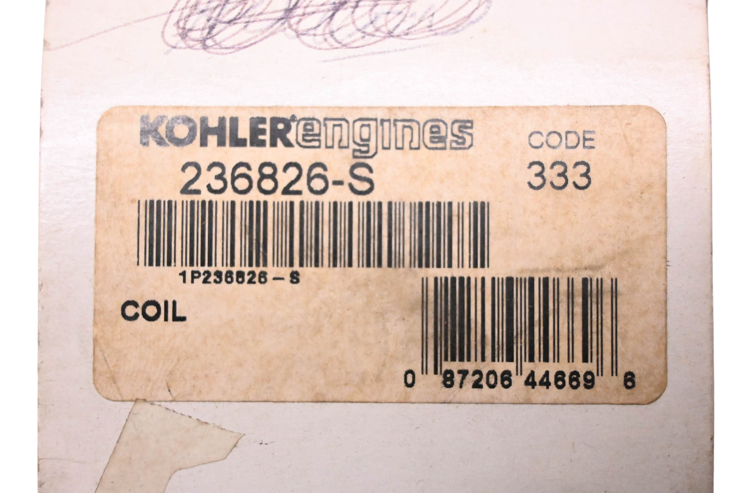 Kohler 236826-S Ignition Coil Assembly NOS