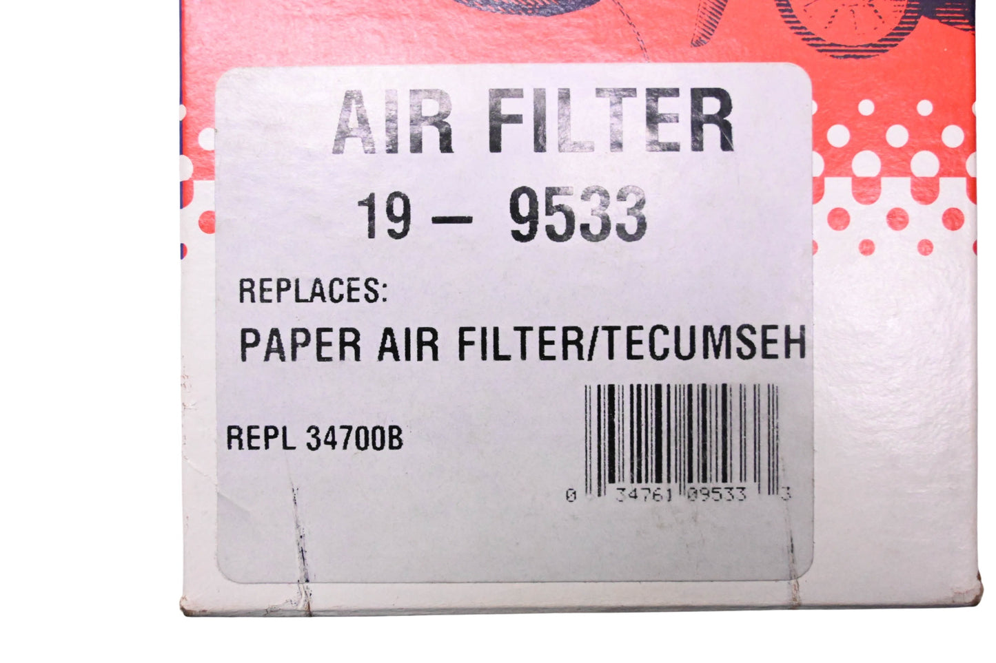 Rotary 19-9533 Air Filter Assembly NOS