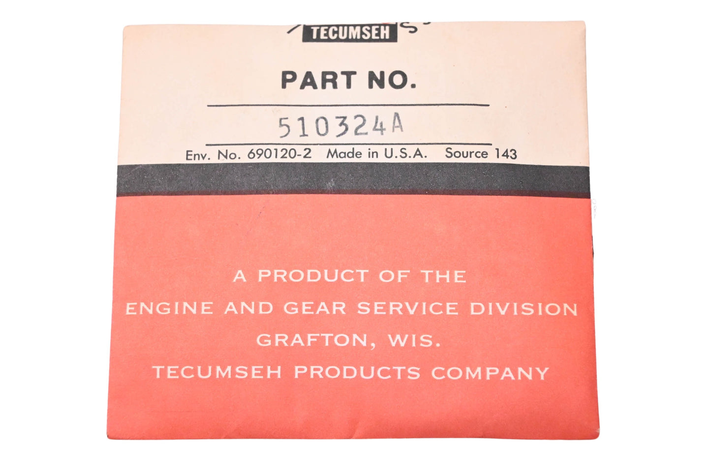 New OEM Tecumseh 510324A Engine Overhaul Gasket Kit NOS