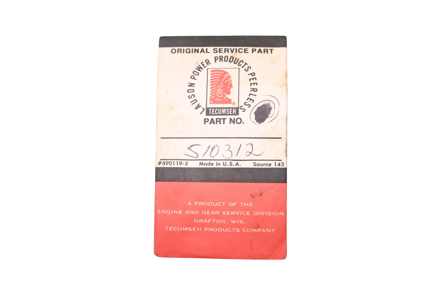 New OEM Tecumseh 510312 Carburetor Gasket NOS