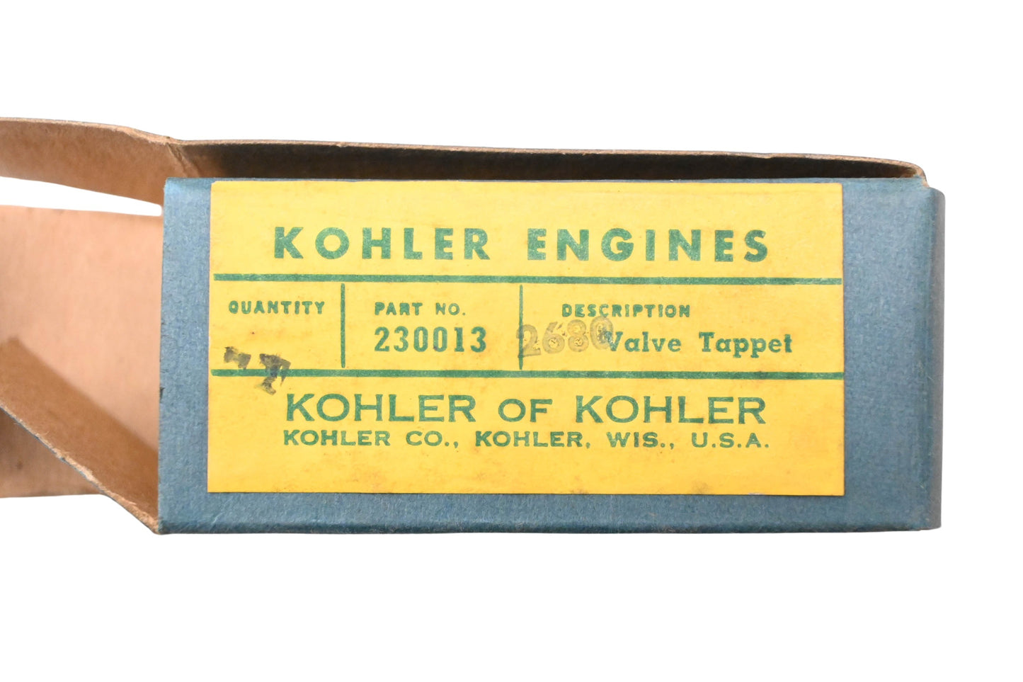 Kohler 230013 Valve Tappet NOS