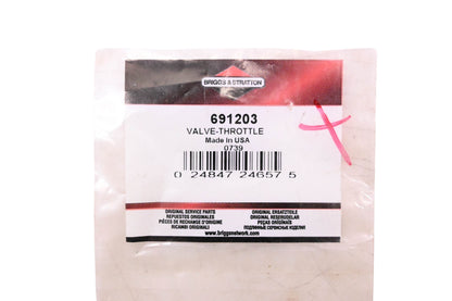New OEM Briggs & Stratton 691203 Throttle Valve NOS