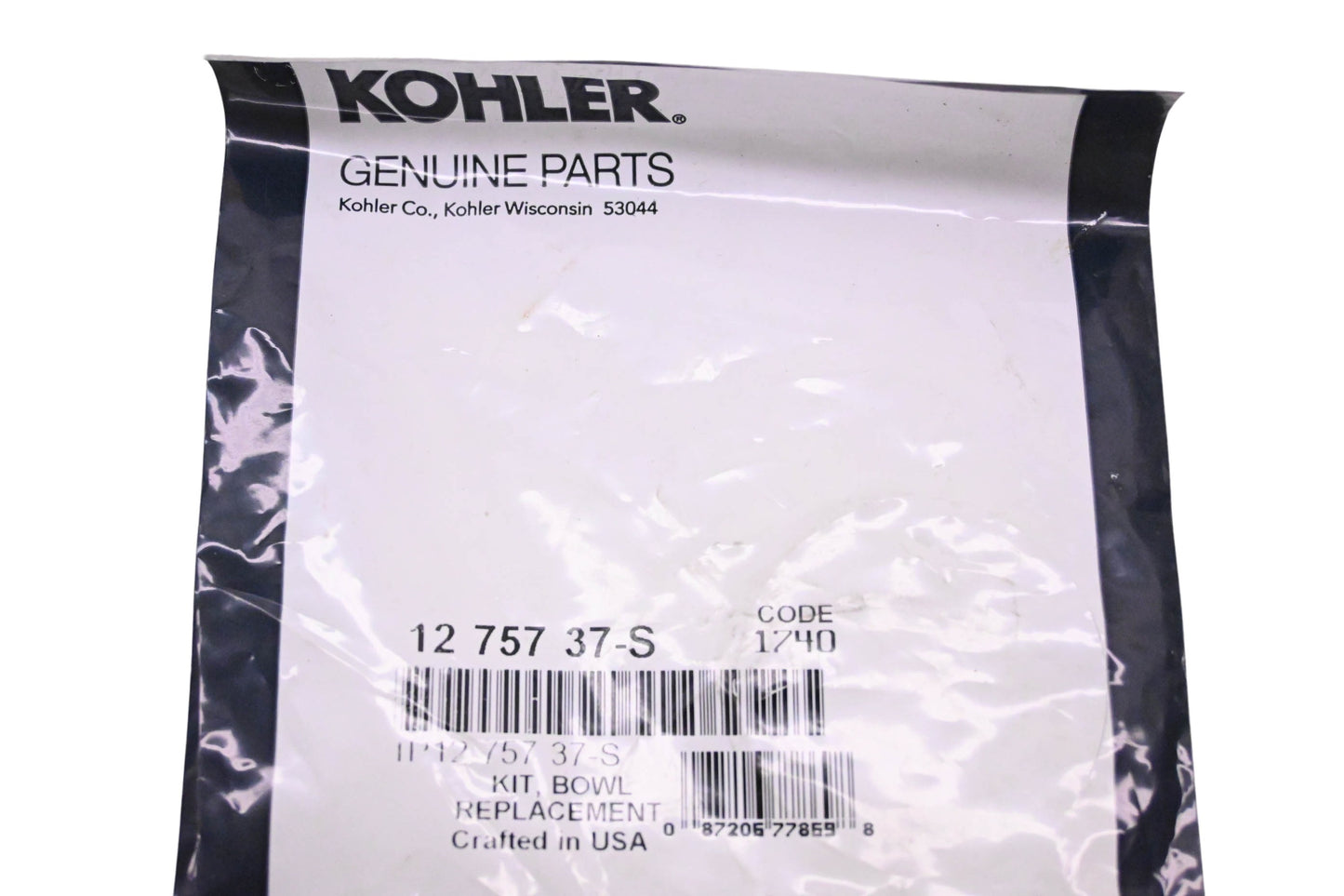 Kohler 12 757 37-S Bowl Repair Kit NOS