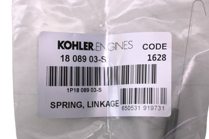 Kohler 18 089 03-S Linkage Spring NOS