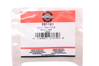 New OEM Briggs & Stratton 691181 Throttle Valve NOS