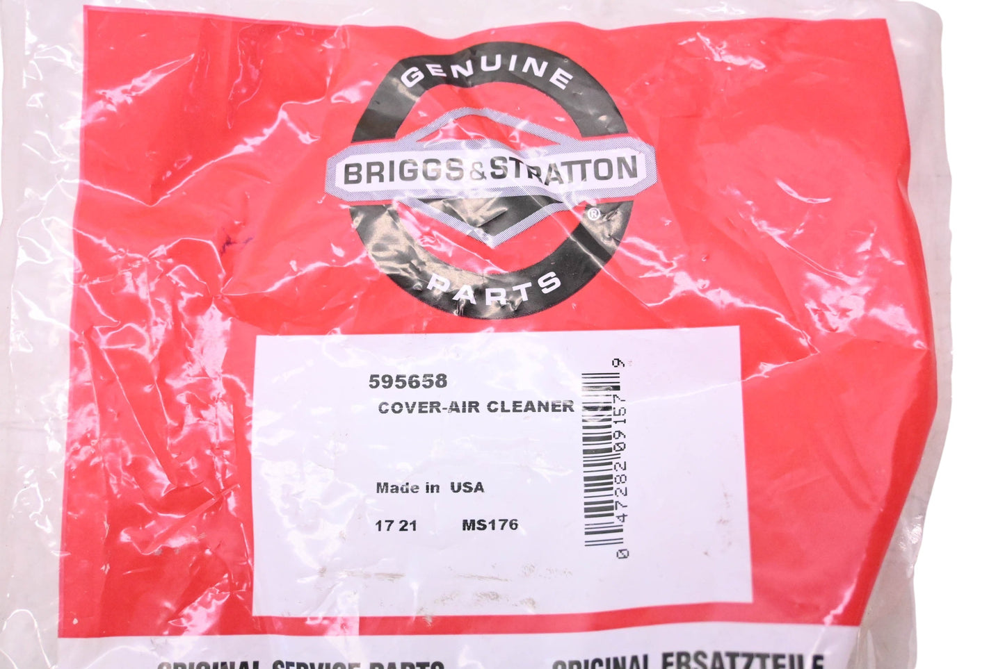 New OEM Briggs & Stratton 595658 Air Cleaner Cover NOS