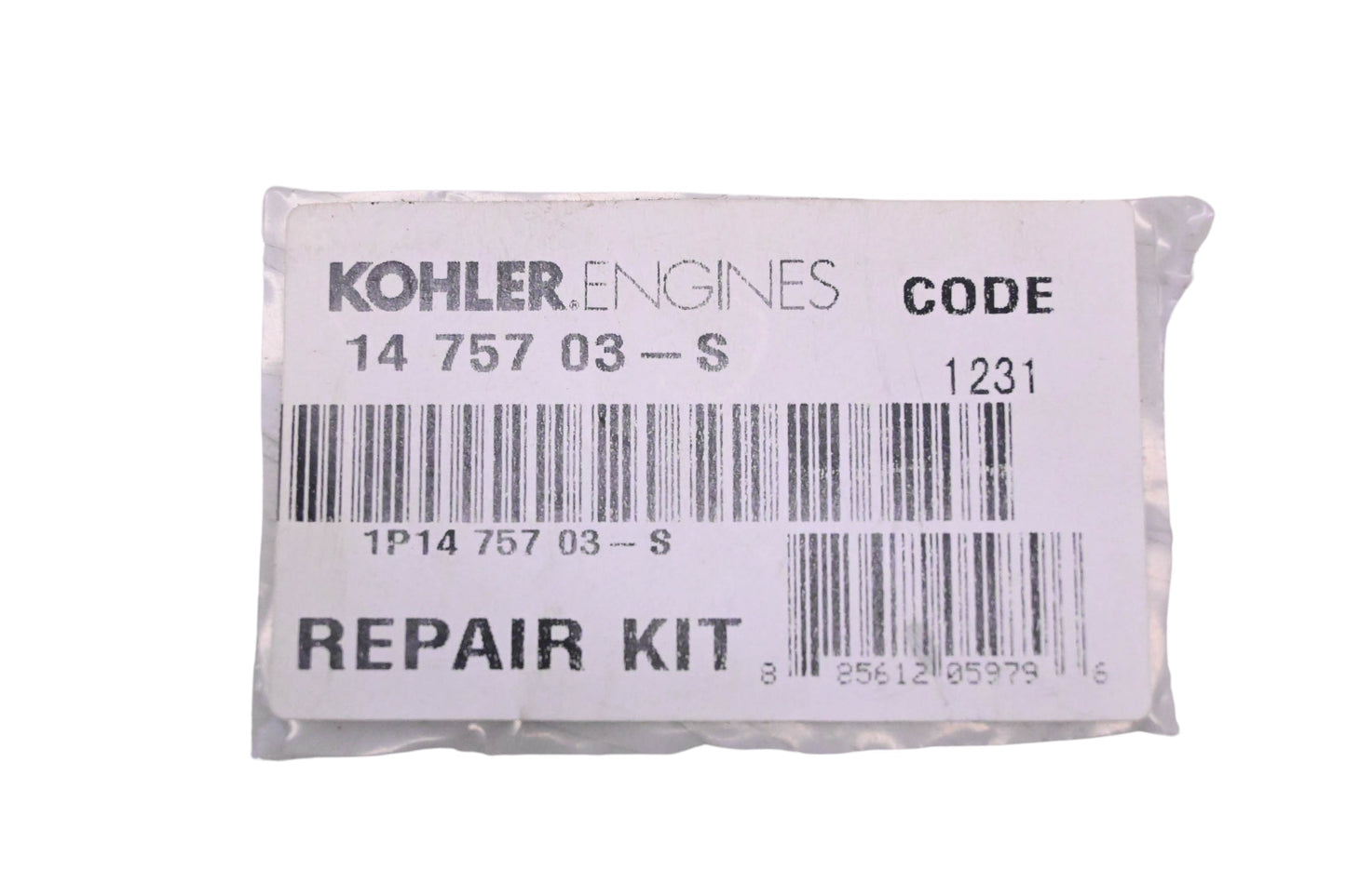 Kohler 14 757 03-S Carburetor Repair Kit NOS