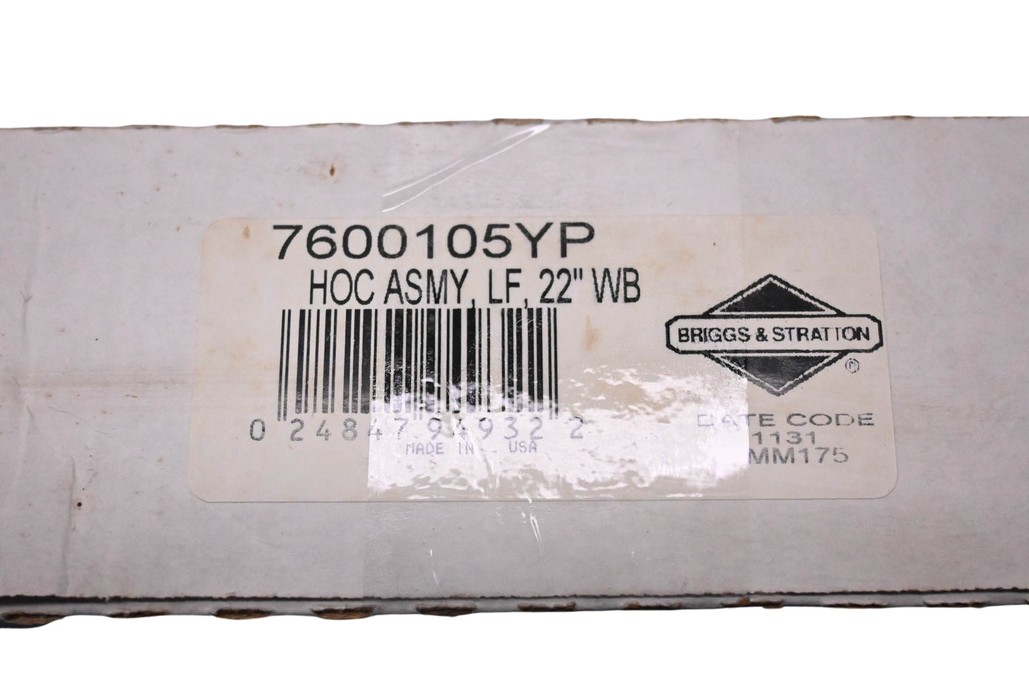 New OEM Briggs & Stratton 7600105YP Height Adjuster Assembly NOS
