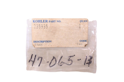 Kohler 235935, 47-065-13 Green Fuel Tank Assembly NOS