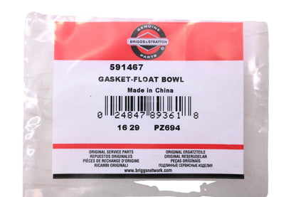 New OEM Briggs & Stratton 591467 Float Bowl Gasket NOS