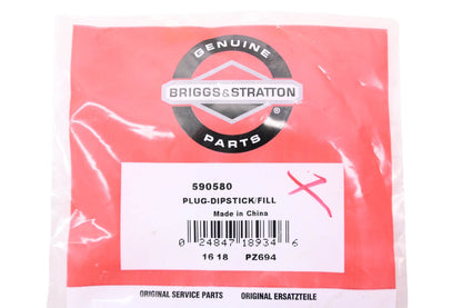 New OEM Briggs & Stratton 590580 Fill Plug Dipstick NOS