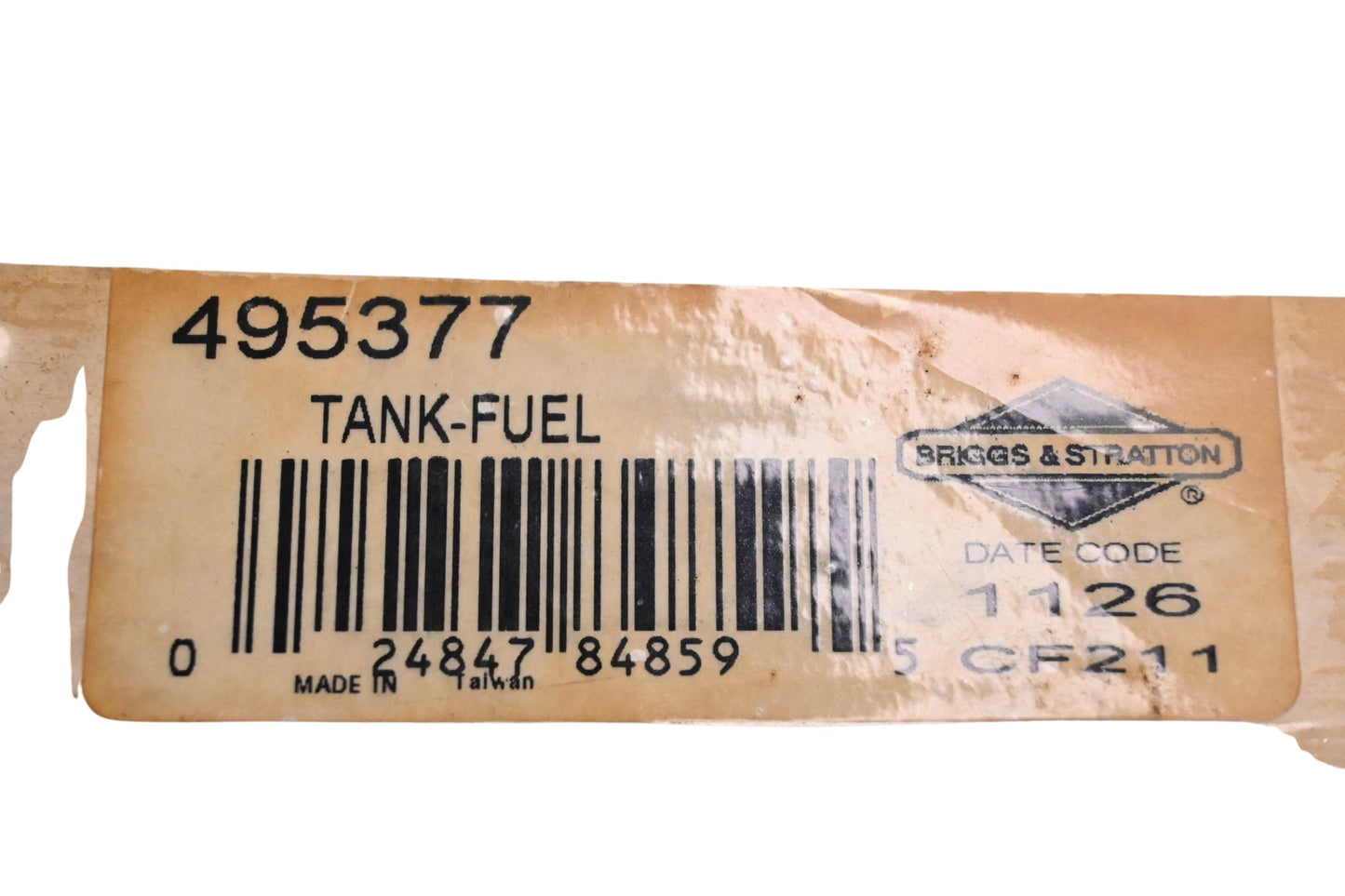 New OEM Briggs & Stratton 495377 Fuel Tank Assembly Kit NOS