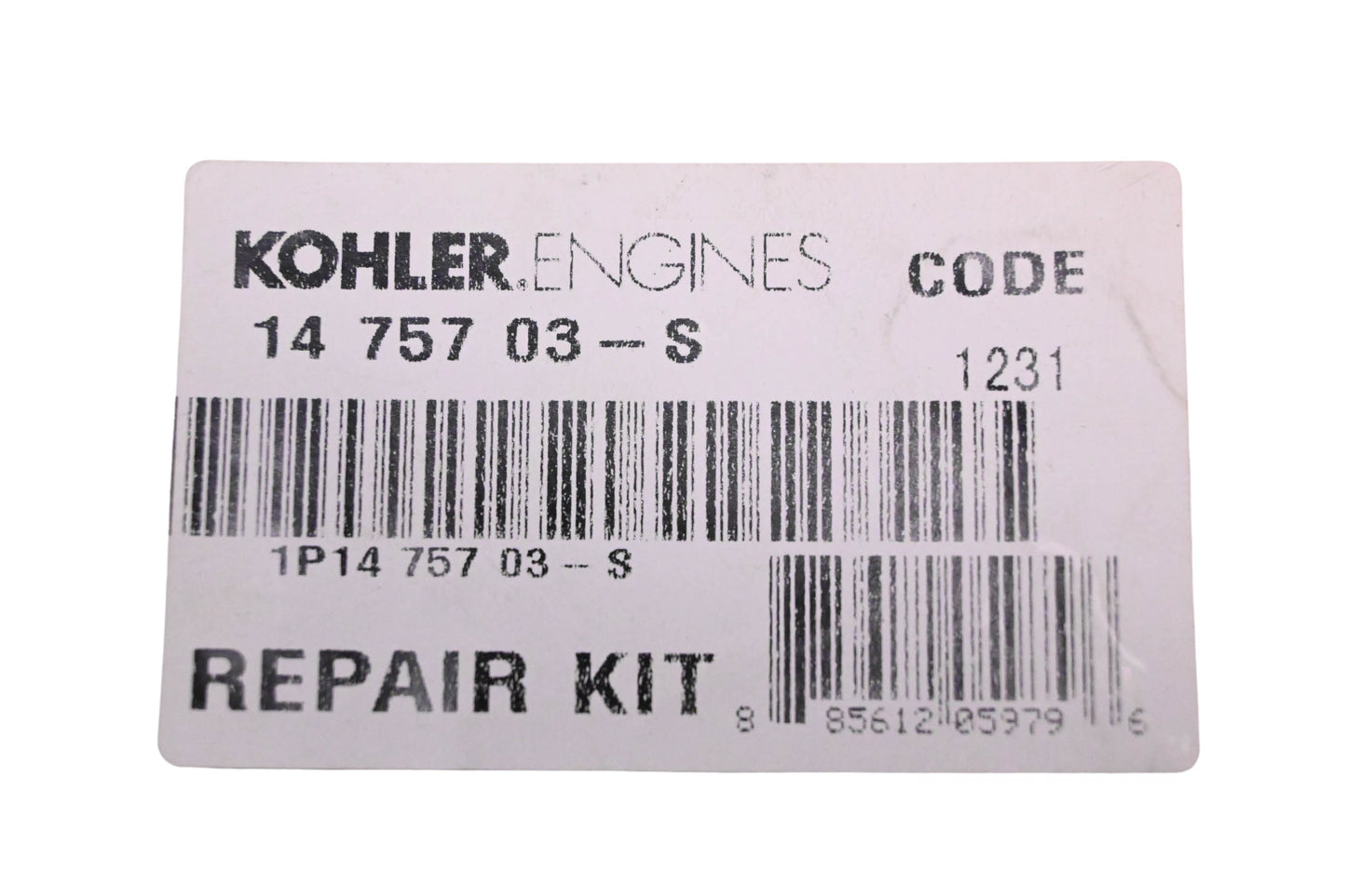 Kohler 14 757 03-S Carburetor Repair Kit NOS