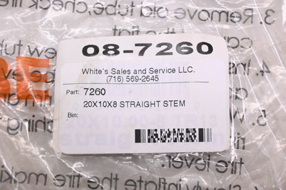 CST Tires 08-7260 20x10x8" Butyl Straight Stem Tire NOS