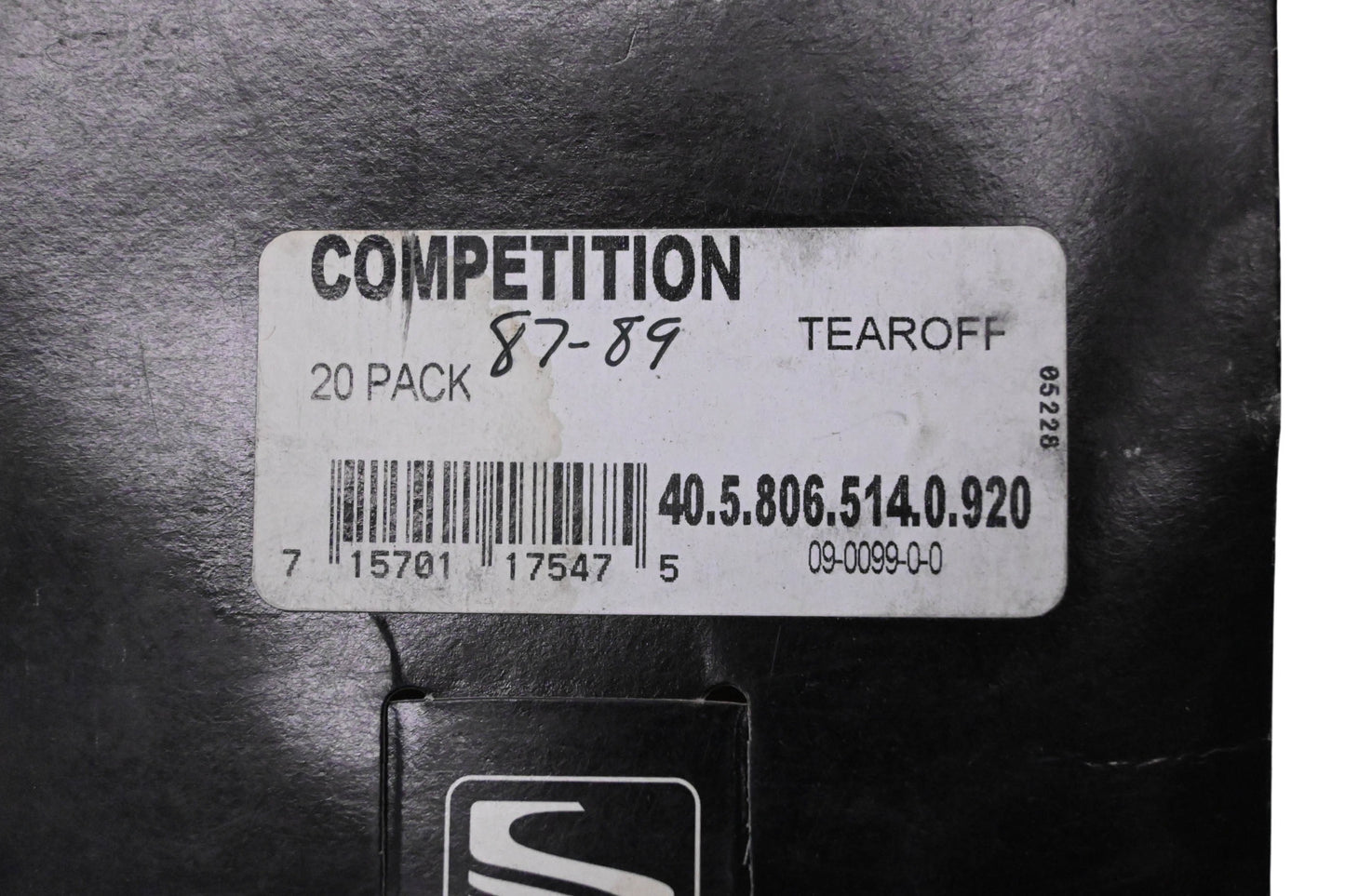 Scott 09-0099-0-0 20 Pack Competition Replacement Goggles Tear Off Lens NOS