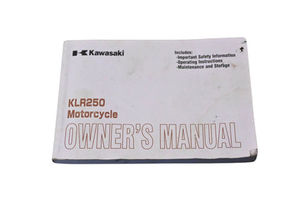 New OEM Kawasaki KL250-D22 KLR250 Motorcycle Owner's Manual NOS