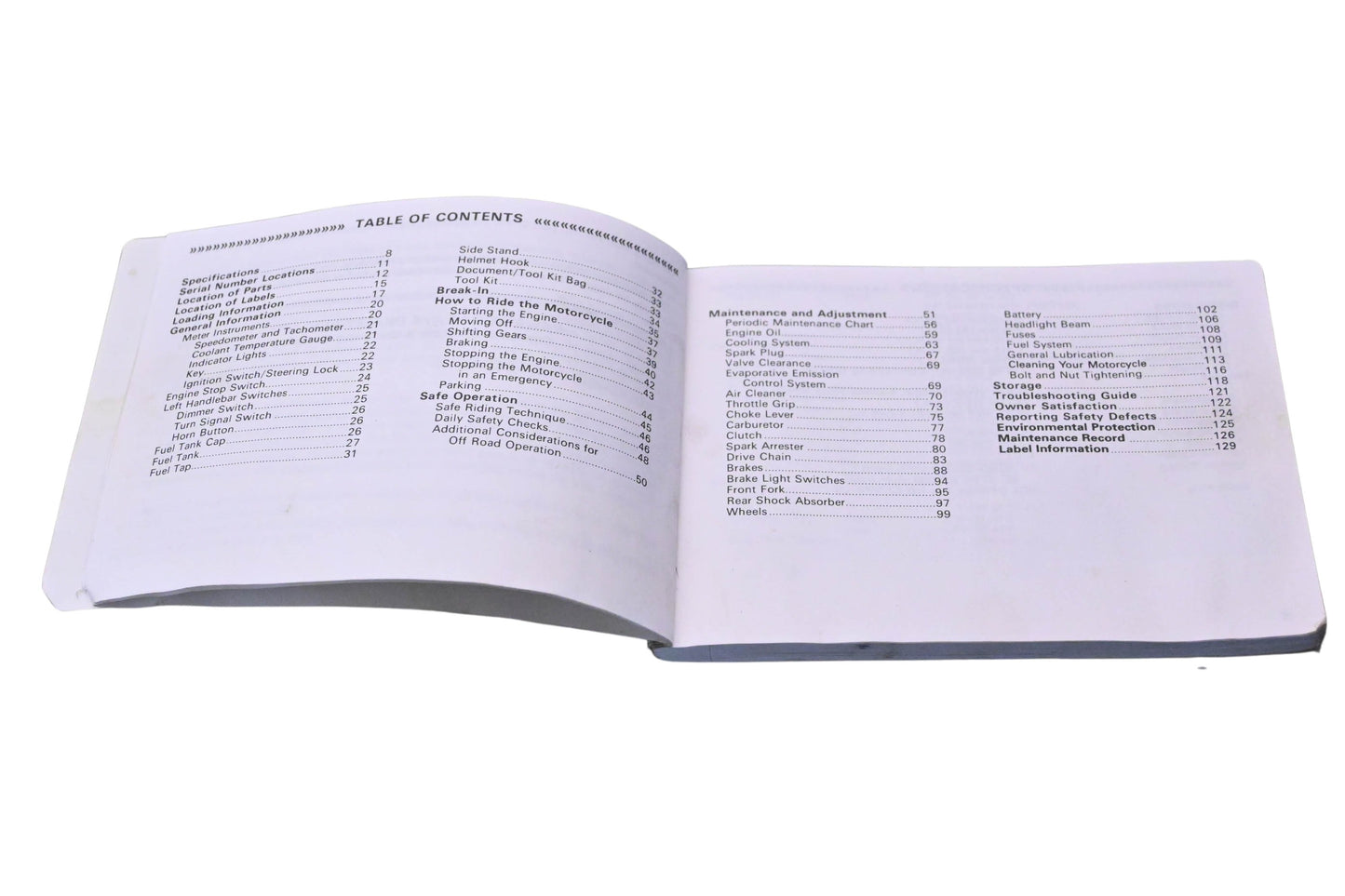 New OEM Kawasaki KL250-D22 KLR250 Motorcycle Owner's Manual NOS