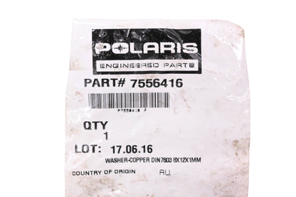New OEM Polaris 7556416 Copper Washer NOS