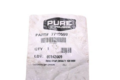 New OEM Polaris 7710599 10x1mm Snap Ring NOS