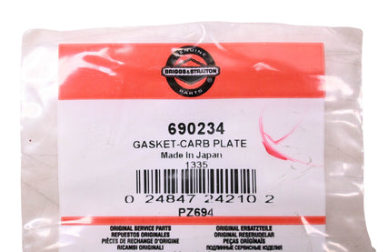 Briggs & Stratton 690234 Carburetor Plate Gasket NOS