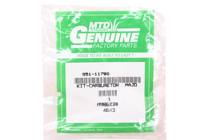 MTD 951-11708 Carburetor Kit NOS