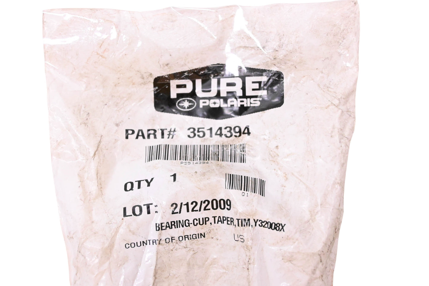 New OEM Polaris 3514394 Taper Bearing Cup NOS