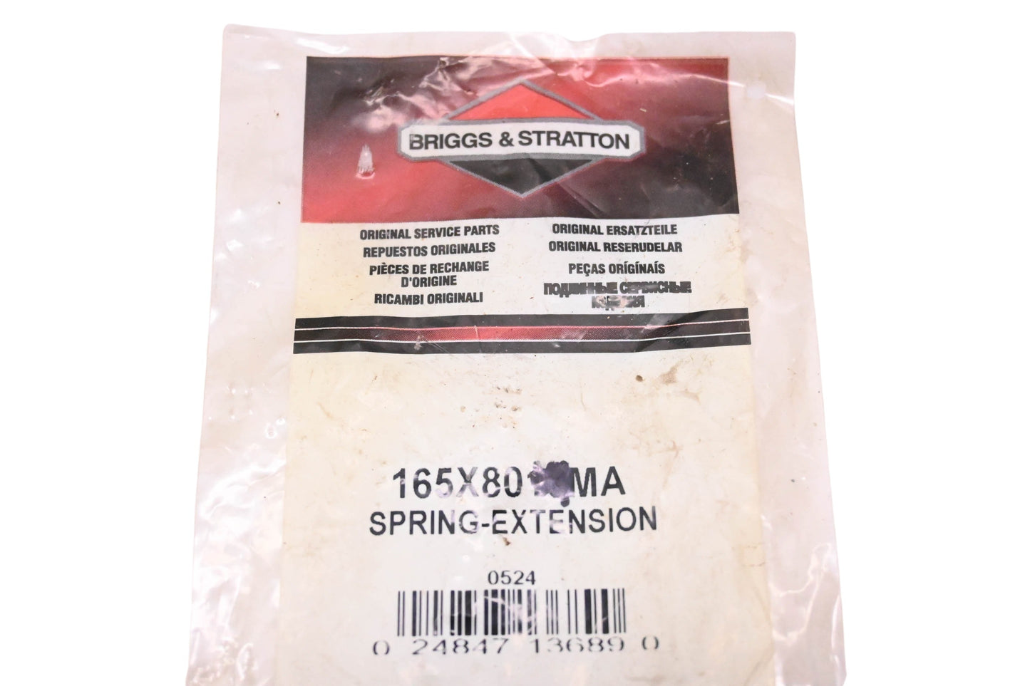 Briggs & Stratton 165X80MA Extension Spring NOS