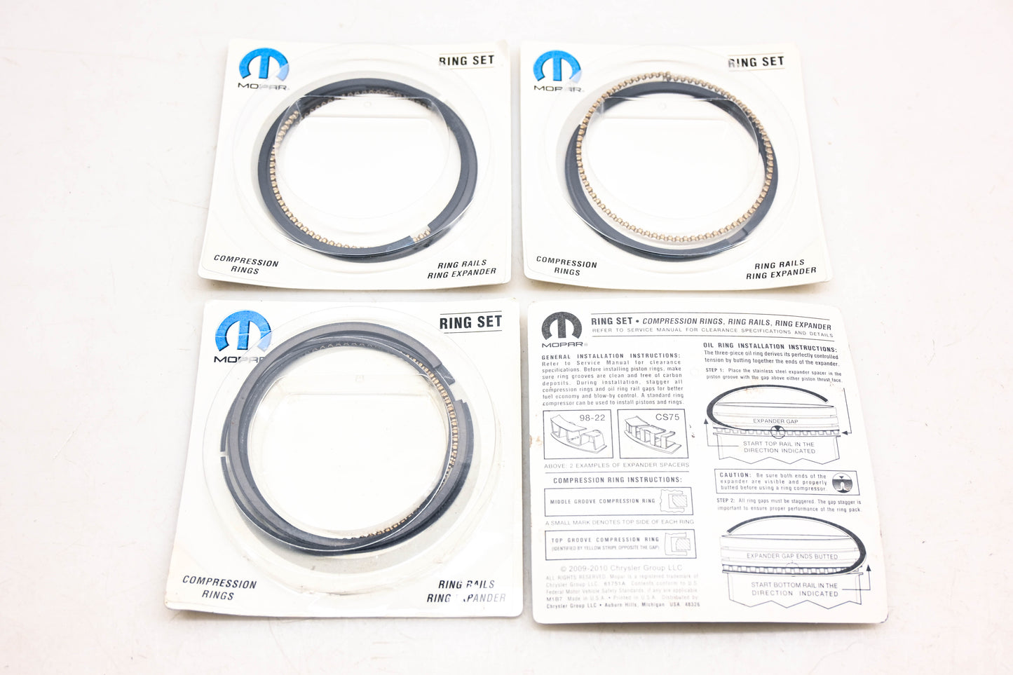 Mopar 05093441AA, 5093441AA Complete Engine Piston Ring Kit NOS