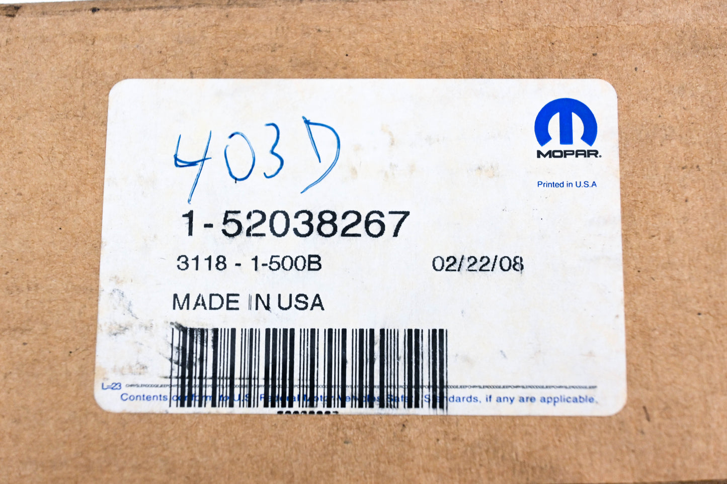Mopar 52038267 RAM Chrome Wheel Hub Cap NOS