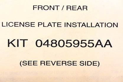 Mopar 04805955AA, 4805955AA License Plate Bracket NOS