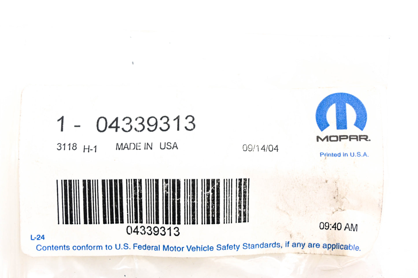 Mopar 04339313, 4339313 Glass Retainer Clip Kit NOS