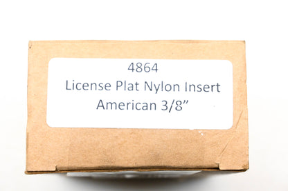 Aftermarket 4864 License Plate Nylon Inserts 3/8" Qty 100 NOS