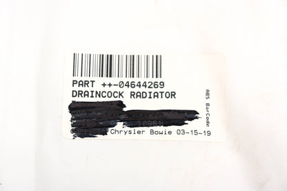 Mopar 04644269, 4644269 Radiator Draincock NOS
