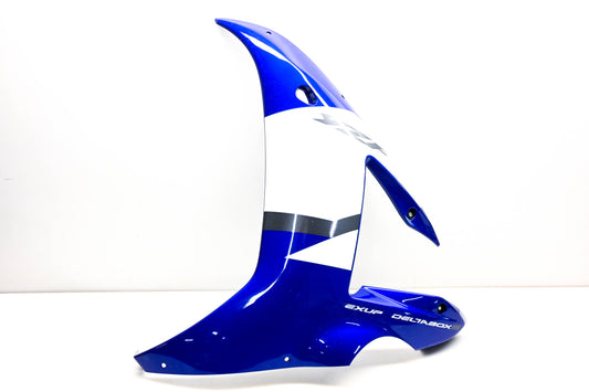 New OEM Yamaha 5PW-Y283U-30-P1 Blue Middle Left Side Fairing NOS