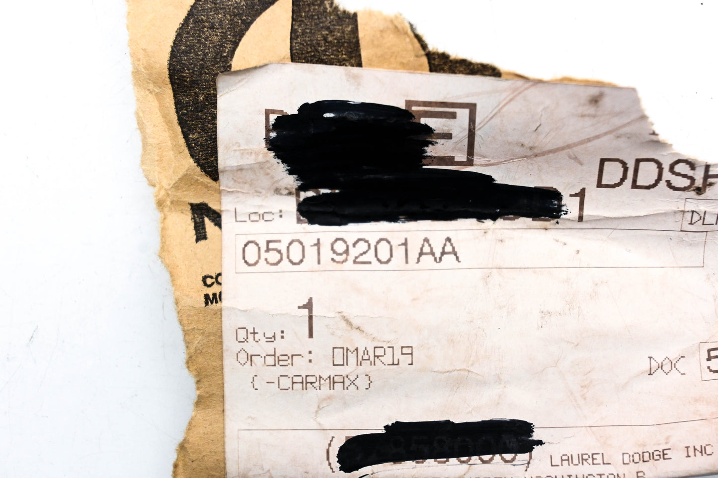 Mopar 05019201AA, 5019201AA Rear Outer Liftgate Latch Handle Cover NOS
