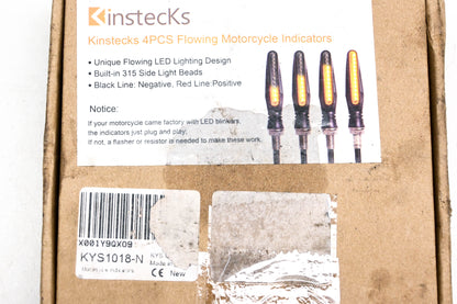 Kinstecks KYS1018-N Flowing Motorcycle LED Indicator Kit NOS