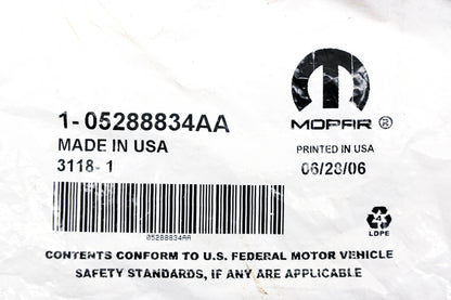 Mopar 05288834AA, 5288834AA Fog Lamp Bumper Plug NOS