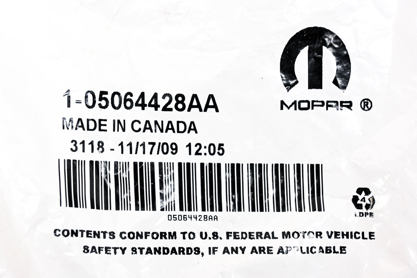 Mopar 05064428AA, 5064428AA Antenna Cable NOS