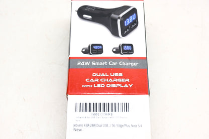 Jebsens X001XX9WRB Dual USB Car Charger w/ LED Display NOS