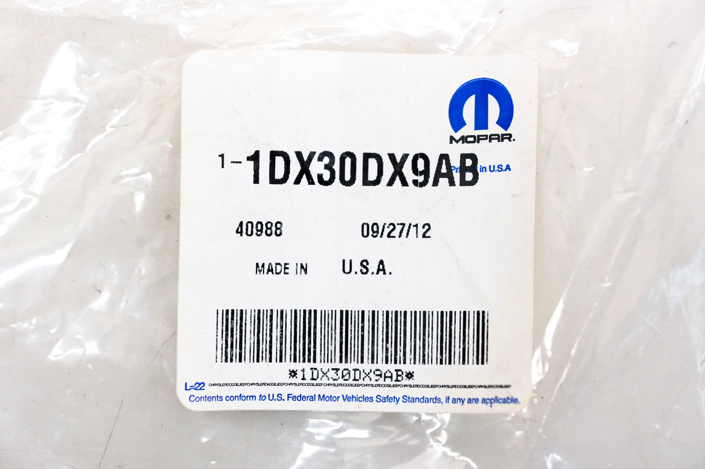 Mopar 1DX30DX9AB Window Shade Hook Clip NOS