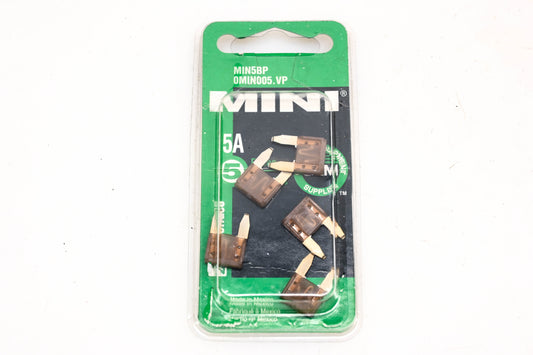 Littlefuse MIN5BP, 0MIN005.VP 5amp Mini Fuse Kit NOS
