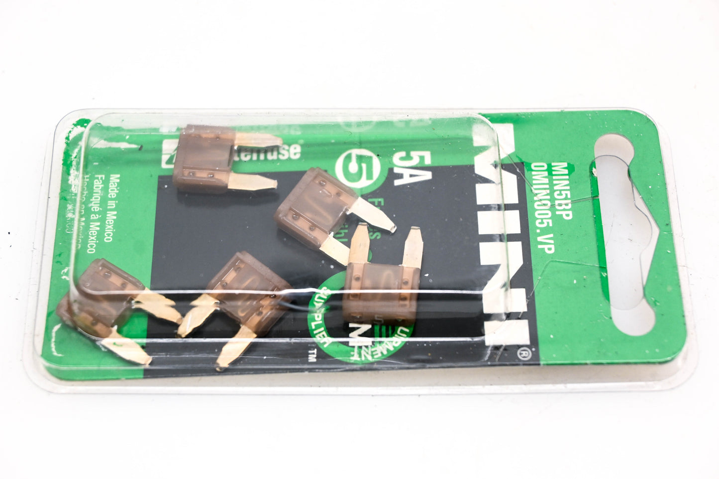 Littlefuse MIN5BP, 0MIN005.VP 5amp Mini Fuse Kit NOS