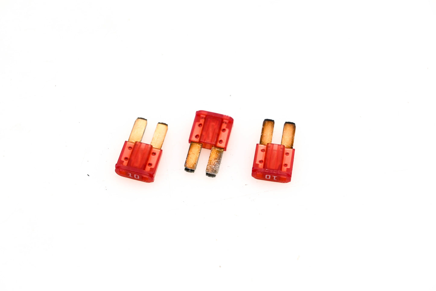 Bussman BP/ATR-10-RP 10amp Micro II Fuses Qty 3 NOS