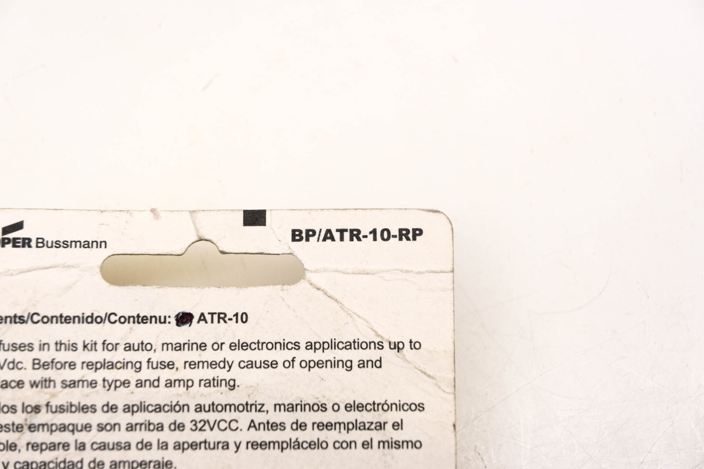 Bussman BP/ATR-10-RP 10amp Micro II Fuses Qty 3 NOS
