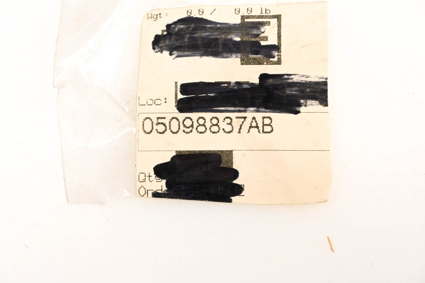 Mopar 05098837AB, 5098837AB Snap In Nut NOS